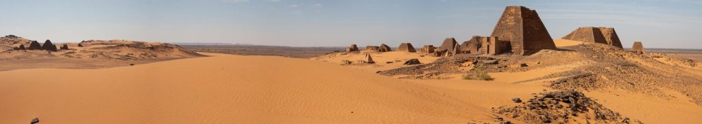 The Pyramids of Meroë, Sudan Africa